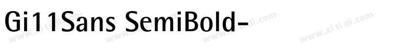 Gi11Sans SemiBold字体转换